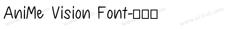 AniMe Vision Font字体转换